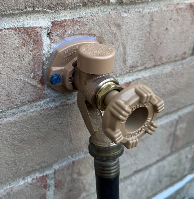 Frost-proof Wall Hydrant Installation in Hinsdale, IL